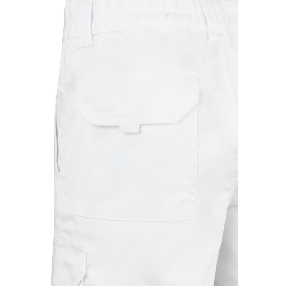 VL HEBE. Bermuda stretch, multipoches (240g/m²), en coton (46%), EME (38%) et polyester (16%)