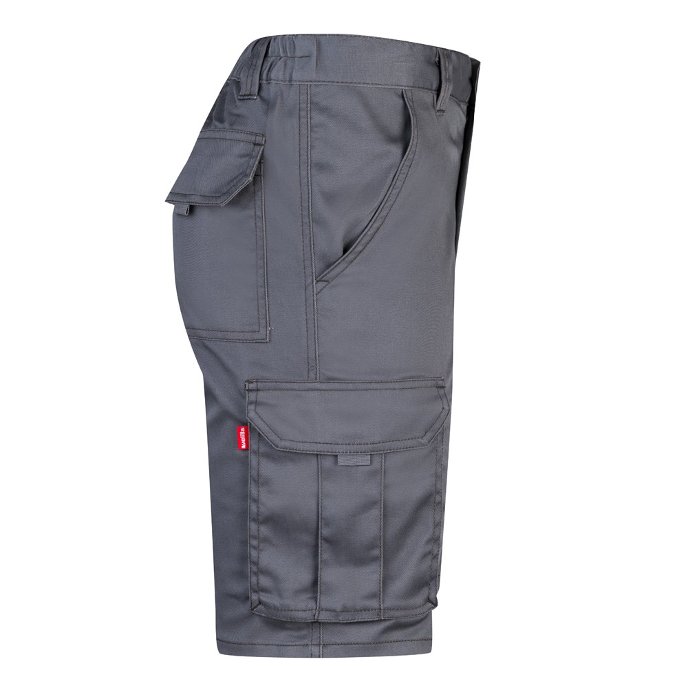 VL HEBE. Bermuda stretch, multipoches (240g/m²), en coton (46%), EME (38%) et polyester (16%)
