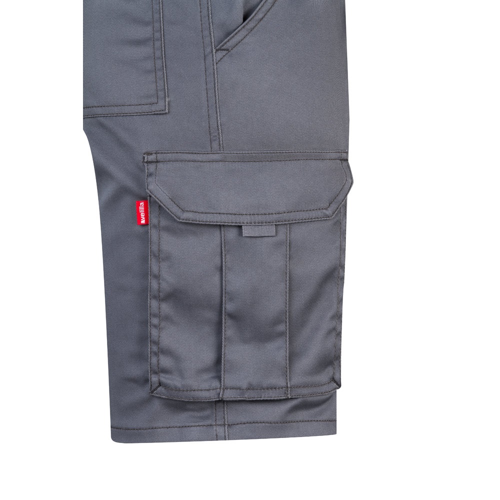 VL HEBE. Bermuda stretch, multipoches (240g/m²), en coton (46%), EME (38%) et polyester (16%)