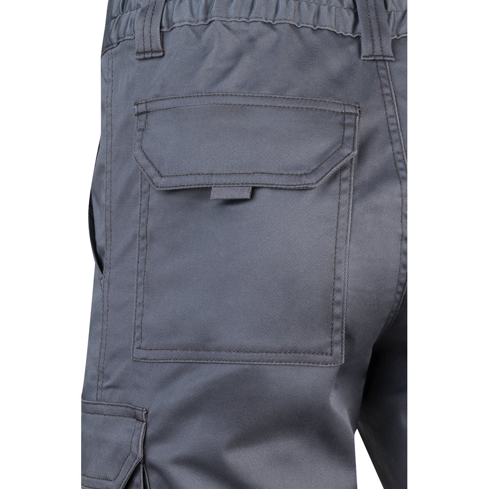 VL HEBE. Bermuda stretch, multipoches (240g/m²), en coton (46%), EME (38%) et polyester (16%)