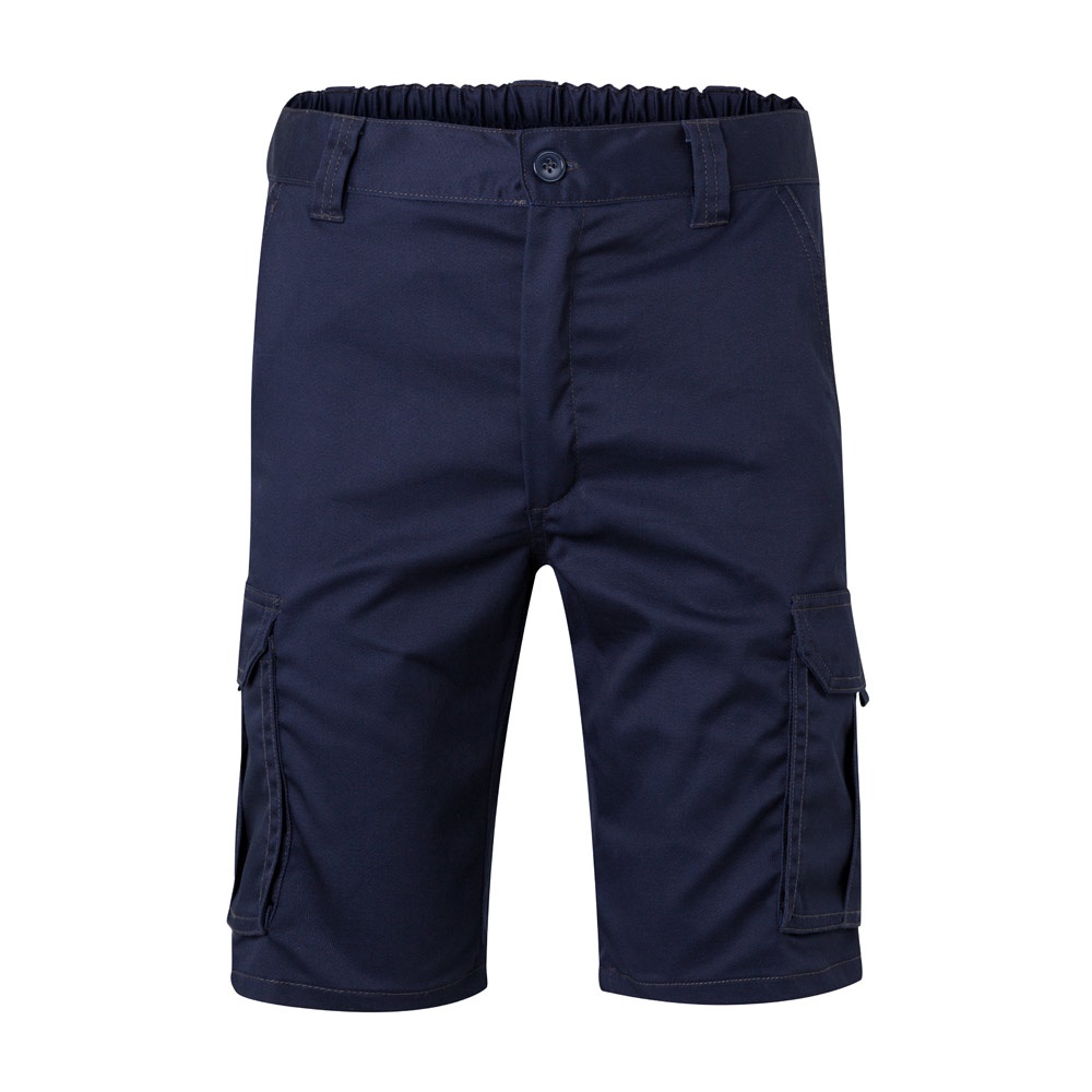 VL HEBE. Bermudas stretch multibolsos (240g/m²), em algodão (46%), EME (38%) e poliéster (16%)