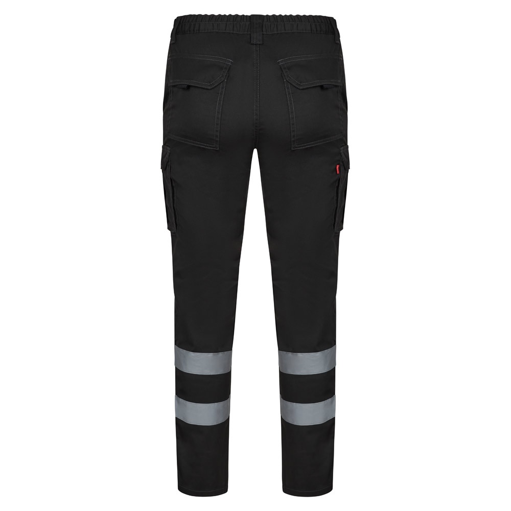 VL DIONYSUS. Pantalon stretch multipoches (240g/m²), en coton (46%), EME (38%) et polyester (16%)