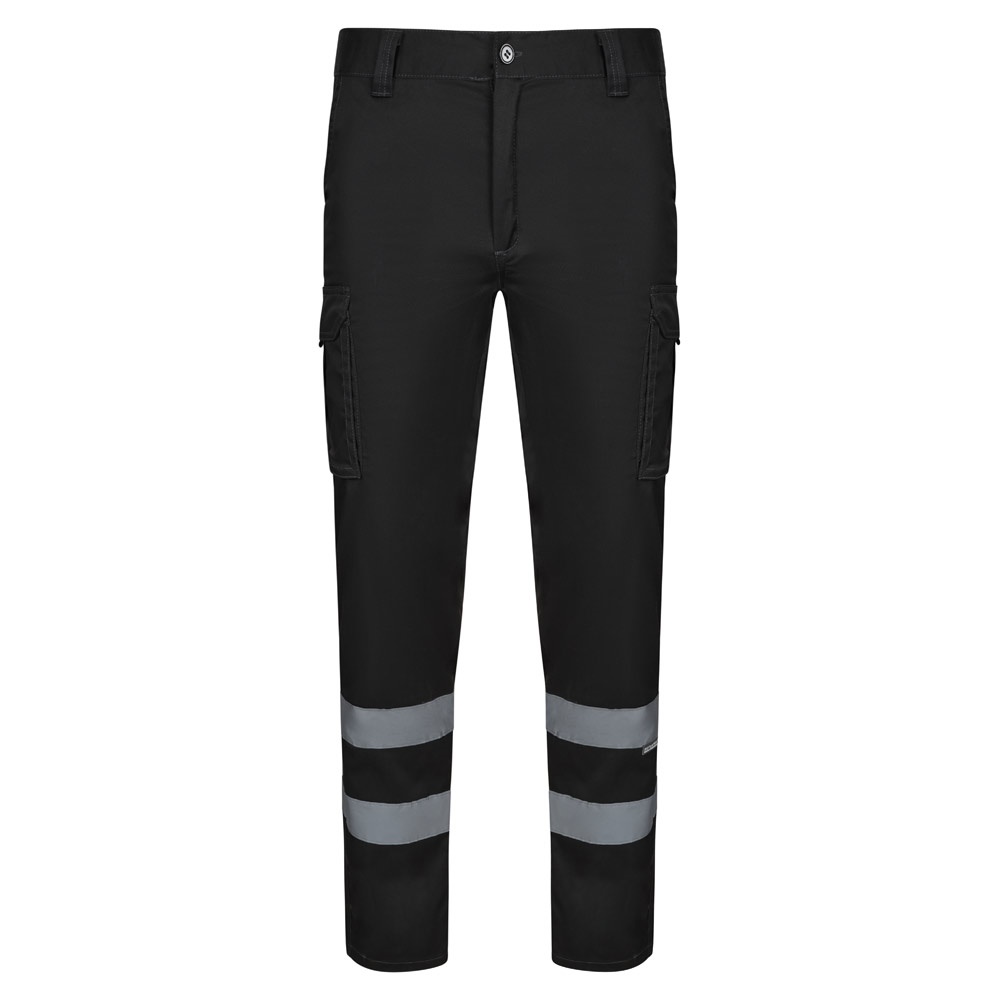VL DIONYSUS. Calças stretch multibolsos (240g/m²), em algodão (46%), EME (38%) e poliéster (16%)