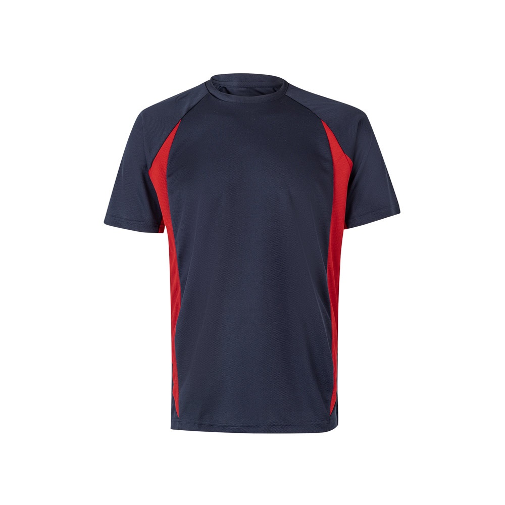 VL SLAYER. T-shirt técnica bicolor bird-eye (160g/m²), em poliéster (100%)