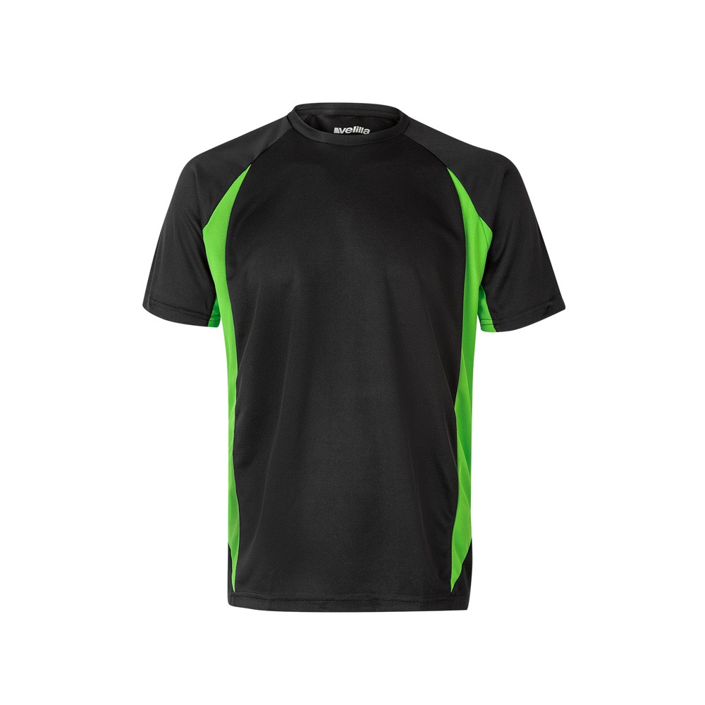 VL SLAYER. T-shirt técnica bicolor bird-eye (160g/m²), em poliéster (100%)