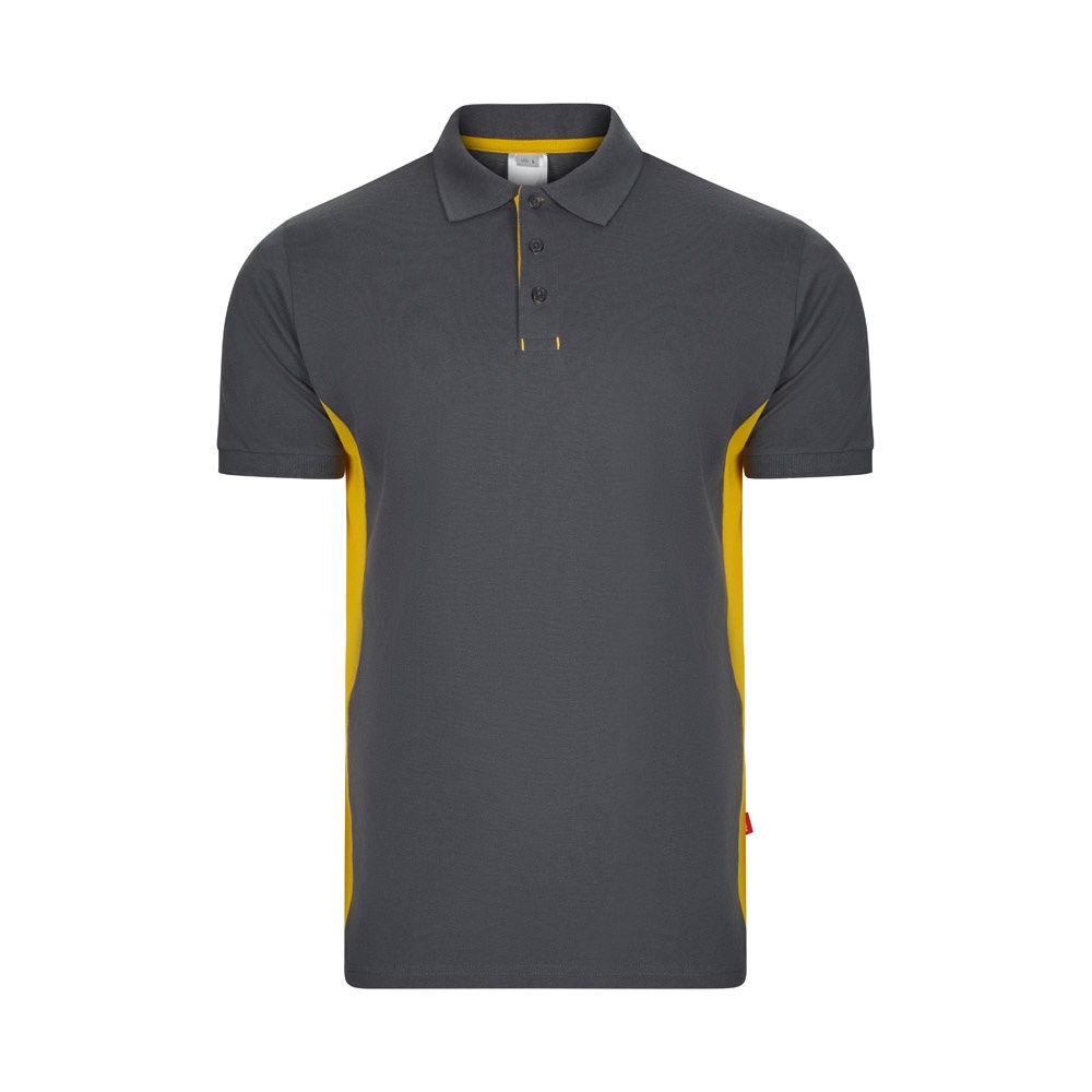 VL SUPAY. Polo piqué bicolor (180g/m²) manga curta, em algodão (60%) e poliéster (40%)