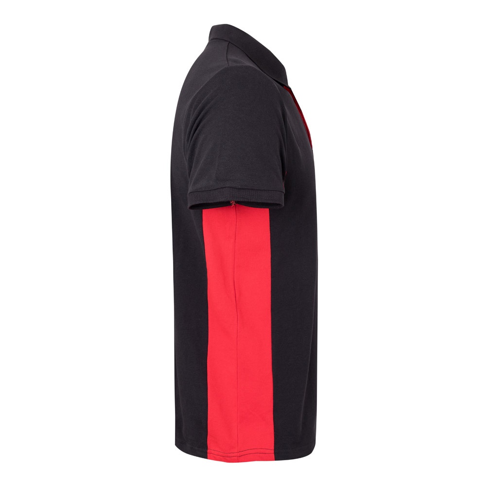VL SUPAY. Polo piqué bicolore (180g/m²), manches courtes, en coton (60%) et polyester (40%)