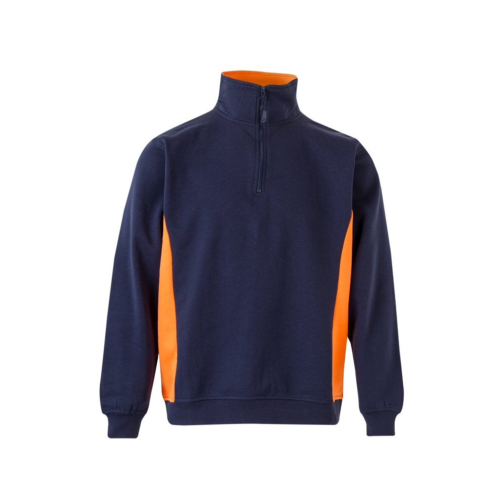 VL SVAROG. Sweatshirt de felpo bicolor (260g/m²), em poliéster (65%) e algodão (35%)