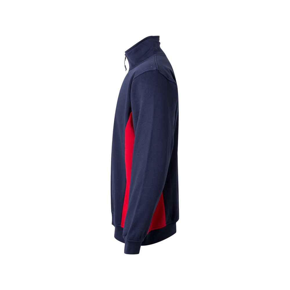 VL SVAROG. Sweat bicolore en éponge (260g/m²), en polyester (65%) et coton (35%)