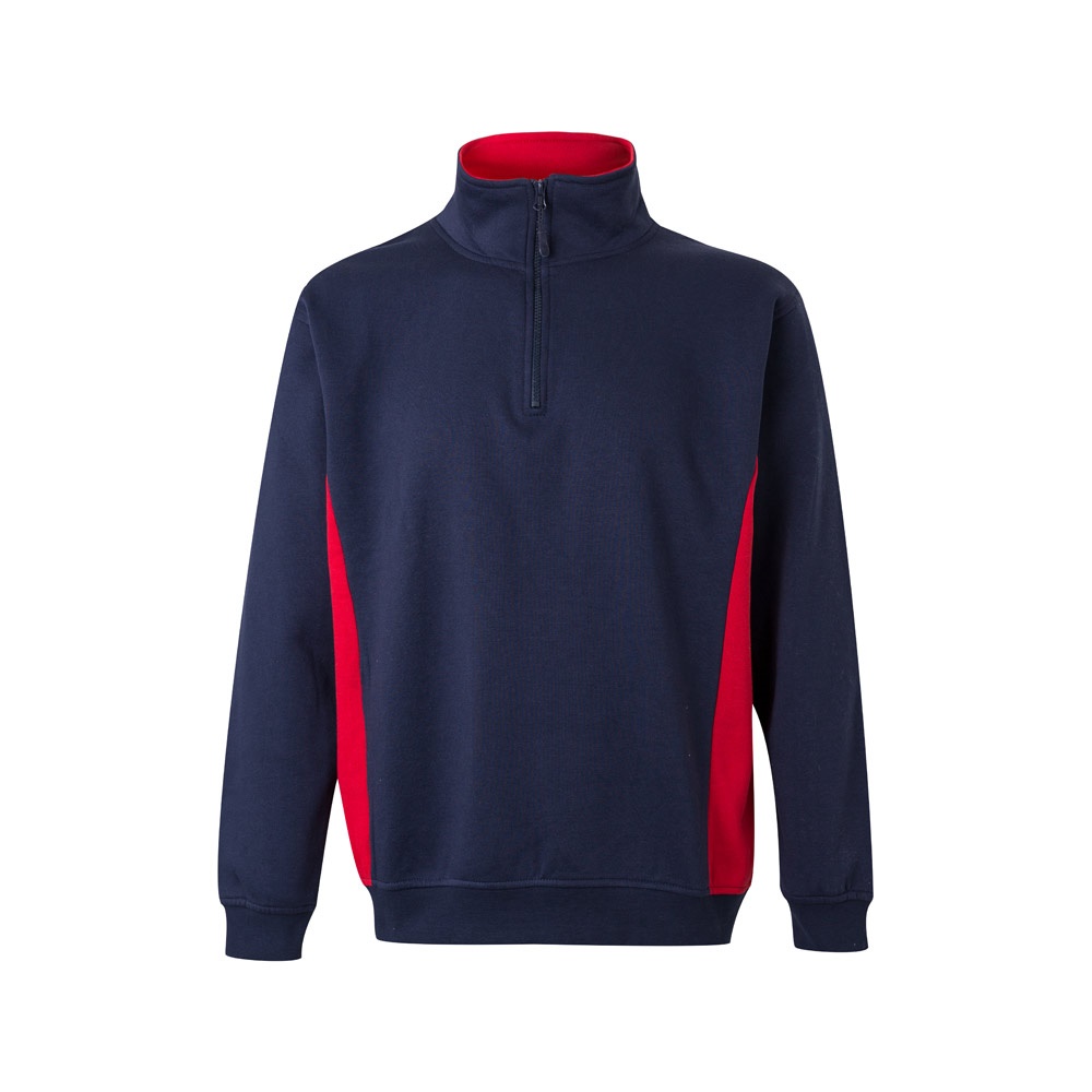 VL SVAROG. Sweatshirt de felpo bicolor (260g/m²), em poliéster (65%) e algodão (35%)