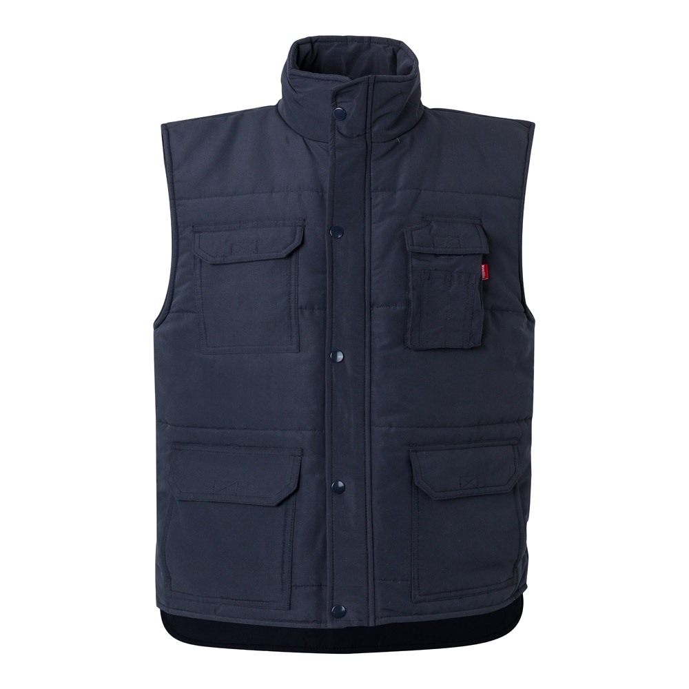 VL MEFITIS. Colete acolchoado multibolsos (220g/m²), em poliéster (100%)