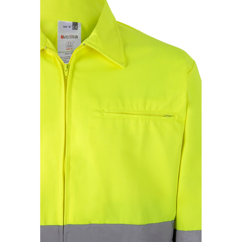 VL NEPTUNE. Veste en sergé bicolore (210g/m²) en polyester (80%) et coton (20%)