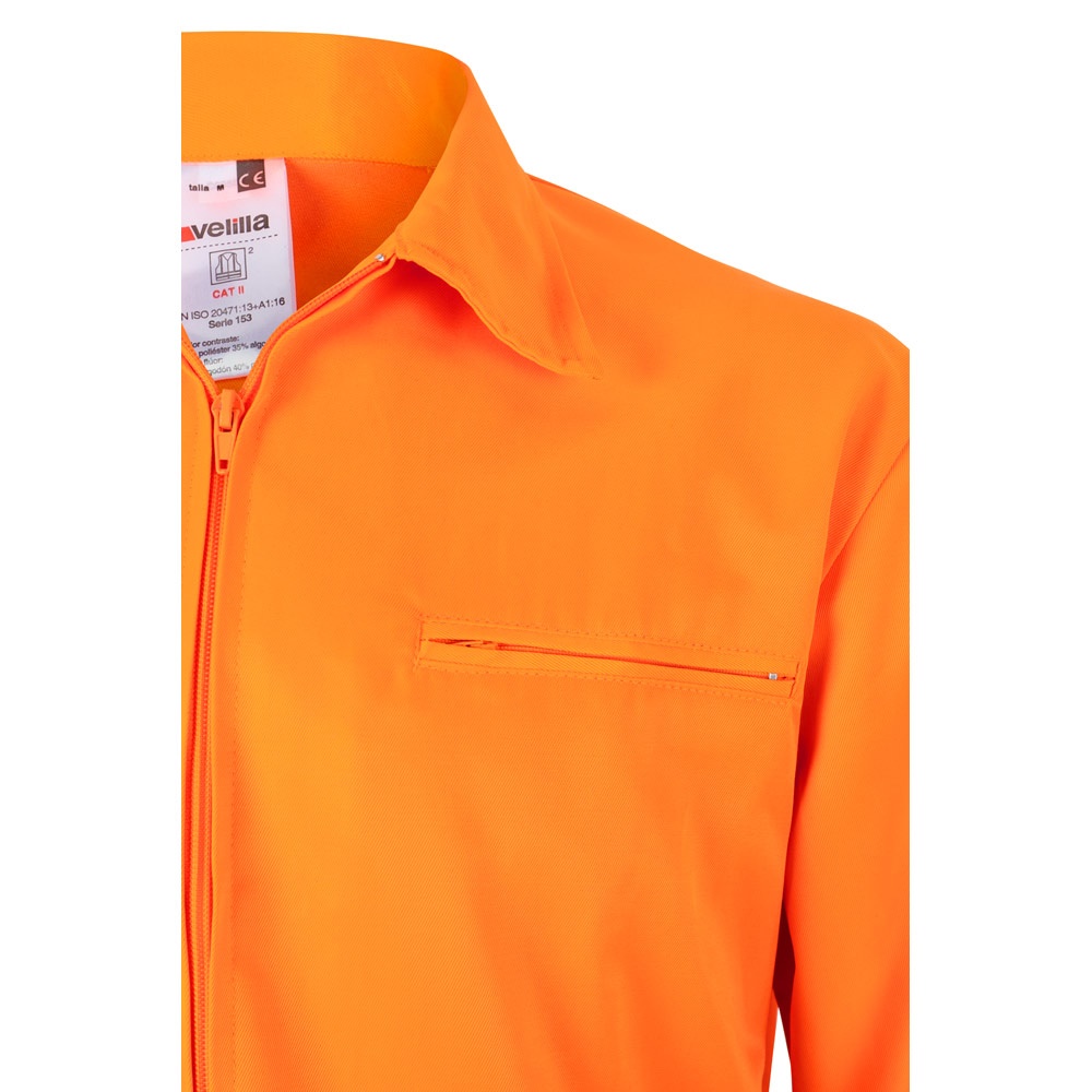 VL NEPTUNE. Veste en sergé bicolore (210g/m²) en polyester (80%) et coton (20%)
