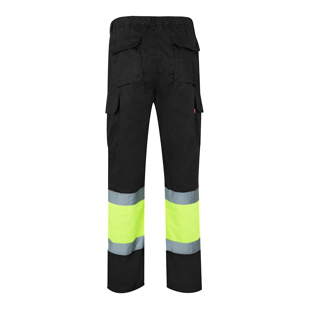 VL ATHENA. Pantalon bicolore en sergé (210g/m²), doublé, multi-poches, en coton (20%) et polyester (80%)