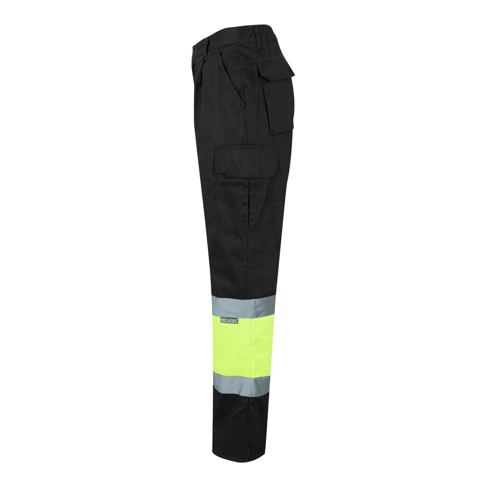 VL ATHENA. Pantalon bicolore en sergé (210g/m²), doublé, multi-poches, en coton (20%) et polyester (80%)