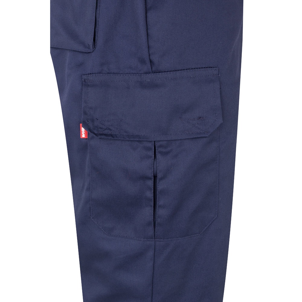 VL ATHENA. Pantalon bicolore en sergé (210g/m²), doublé, multi-poches, en coton (20%) et polyester (80%)