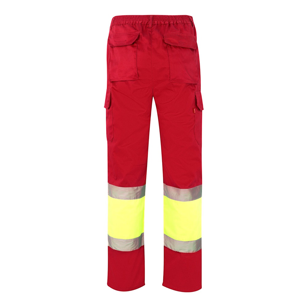 VL ATHENA. Pantalon bicolore en sergé (210g/m²), doublé, multi-poches, en coton (20%) et polyester (80%)