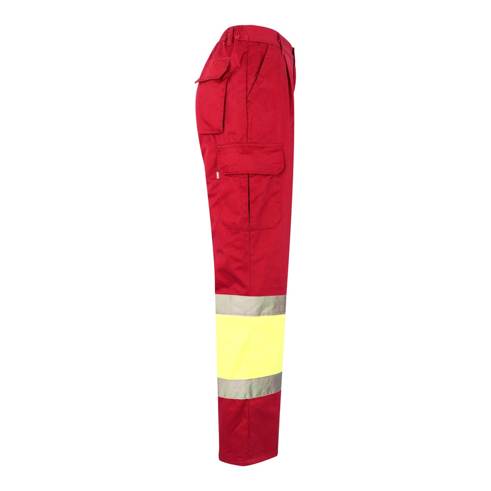 VL ATHENA. Pantalon bicolore en sergé (210g/m²), doublé, multi-poches, en coton (20%) et polyester (80%)