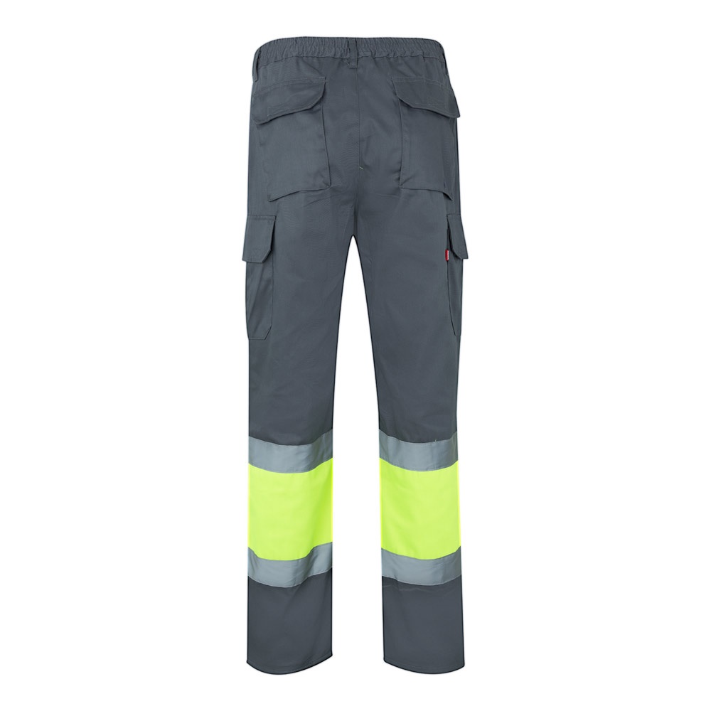 VL ATHENA. Pantalon bicolore en sergé (210g/m²), doublé, multi-poches, en coton (20%) et polyester (80%)