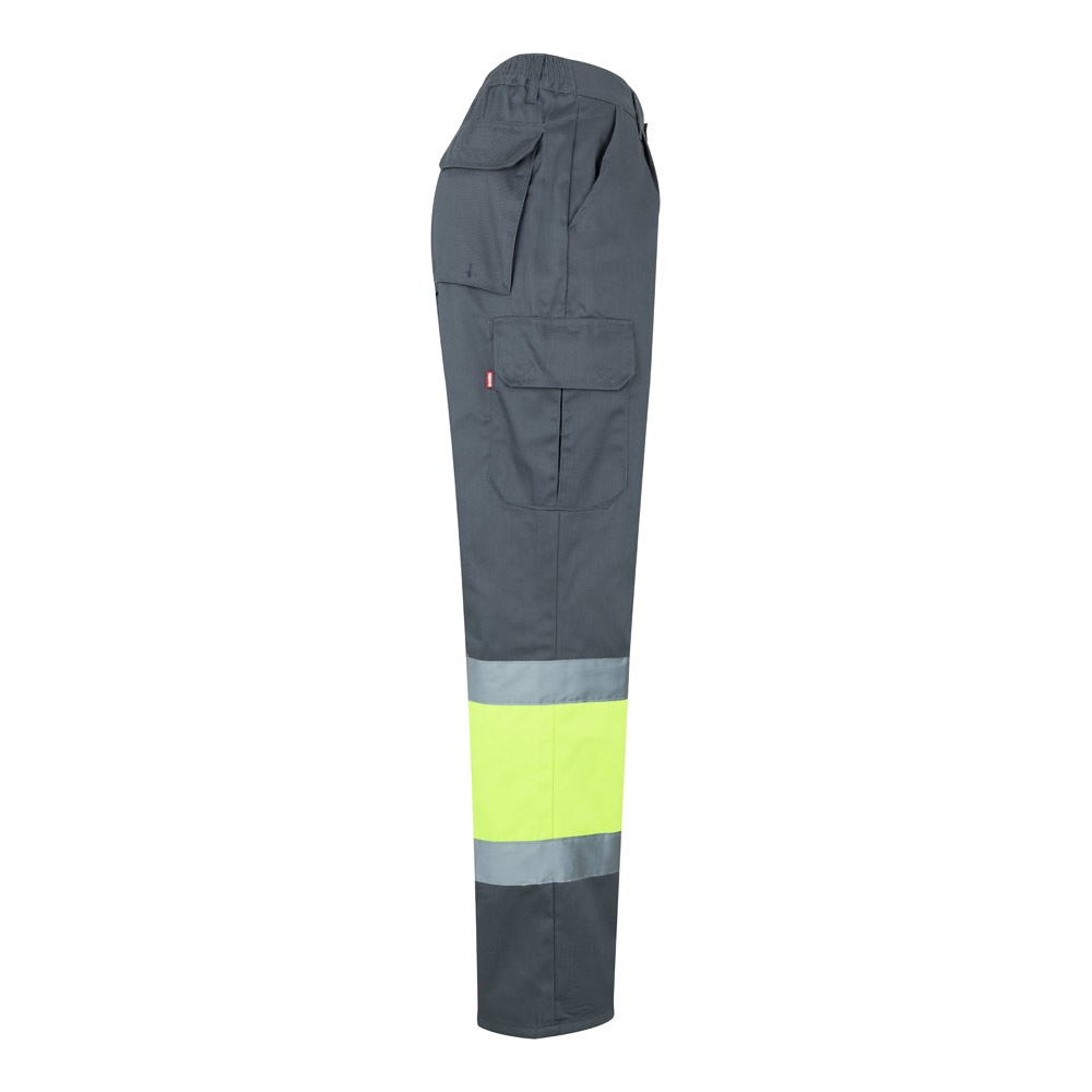 VL ATHENA. Pantalon bicolore en sergé (210g/m²), doublé, multi-poches, en coton (20%) et polyester (80%)