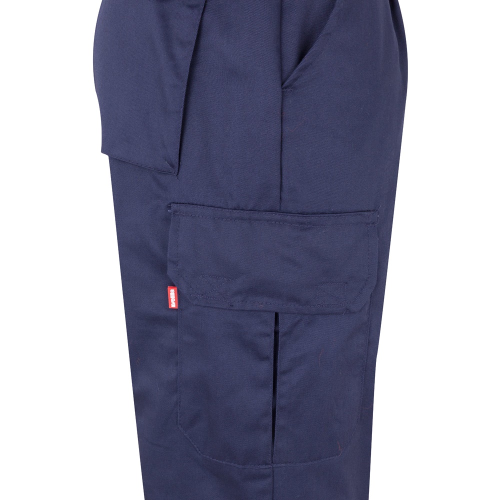 VL ATHENA. Pantalon bicolore en sergé (210g/m²), doublé, multi-poches, en coton (20%) et polyester (80%)