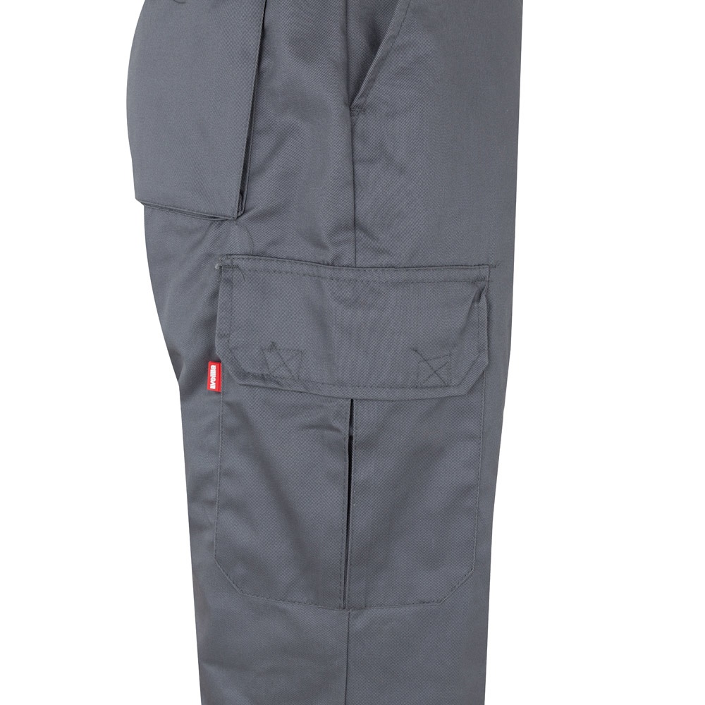 VL ATHENA. Pantalon bicolore en sergé (210g/m²), doublé, multi-poches, en coton (20%) et polyester (80%)