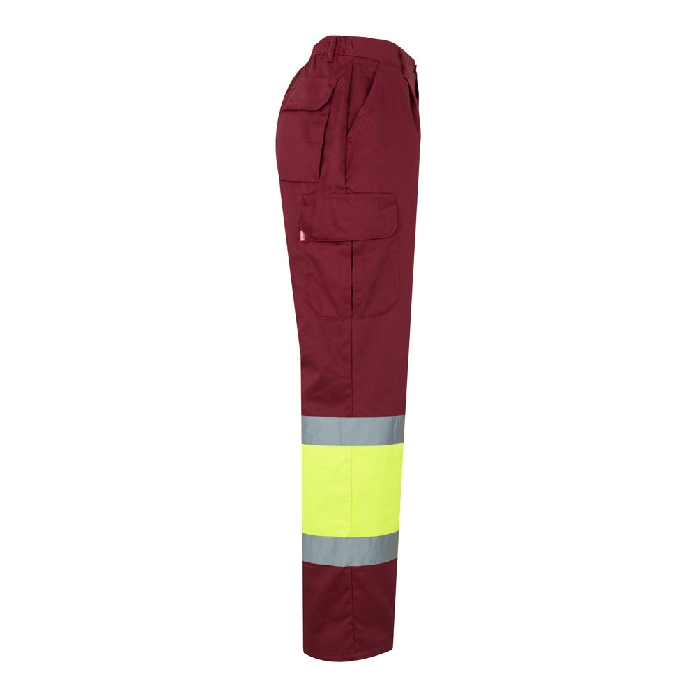 VL ATHENA. Pantalon bicolore en sergé (210g/m²), doublé, multi-poches, en coton (20%) et polyester (80%)