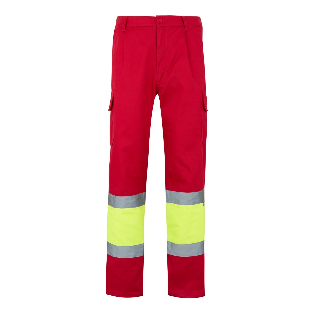 VL POSEIDON LARGE. Calças bicolor em sarja multibolsos (210g/m²), em algodão (20%) e poliéster (80%)