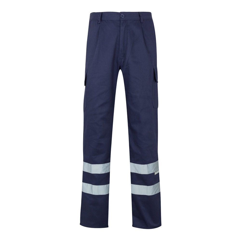VL ASCLEPIUS. Calças em sarja multibolsos (200g/m²), em algodão (35%) e poliéster (65%)