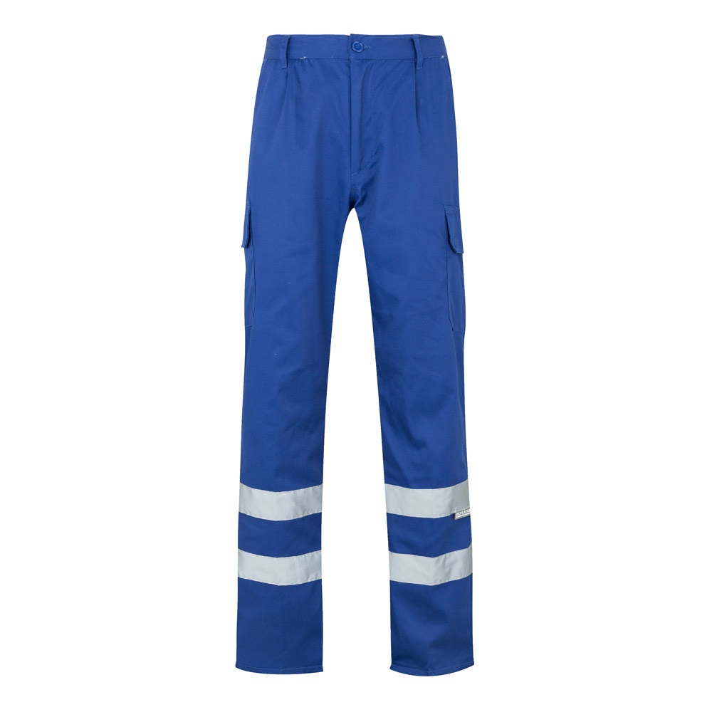 VL ASCLEPIUS. Calças em sarja multibolsos (200g/m²), em algodão (35%) e poliéster (65%)