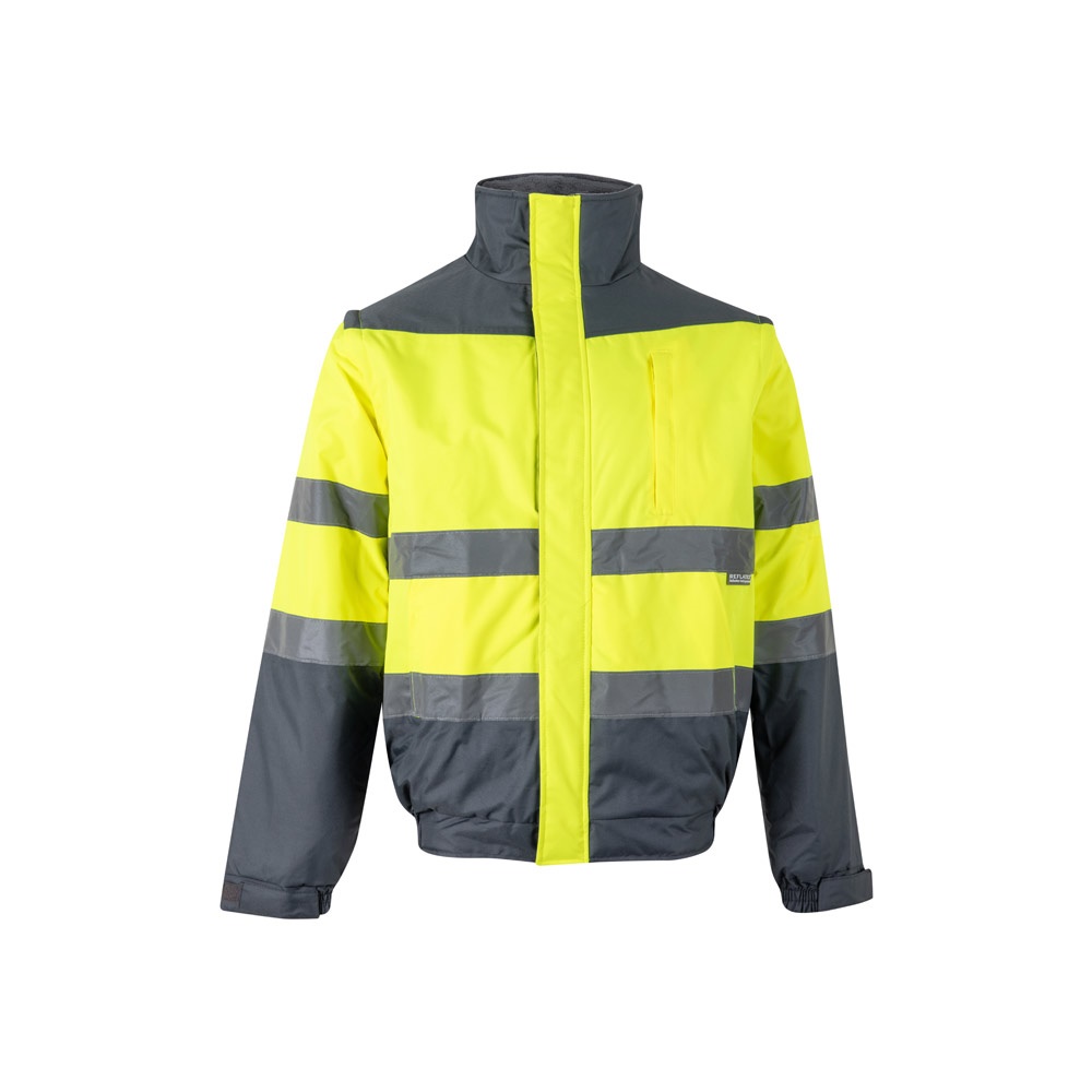 VL JUPITER. Casaco acolchoado bicolor (180g/m²) em poliéster (100%), com recobrimento de PU