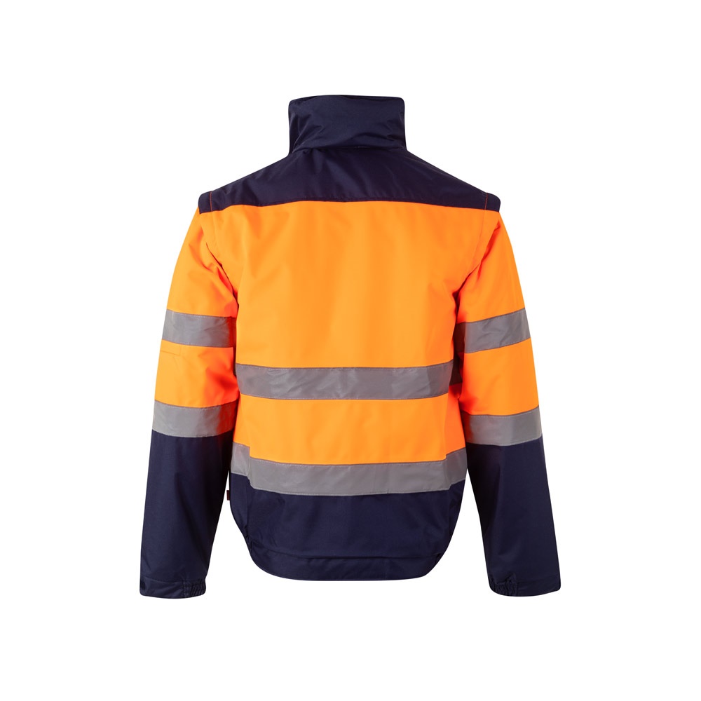 VL JUPITER. Veste rembourrée bicolore (180g/m²) en polyester (100%), avec fintion PU