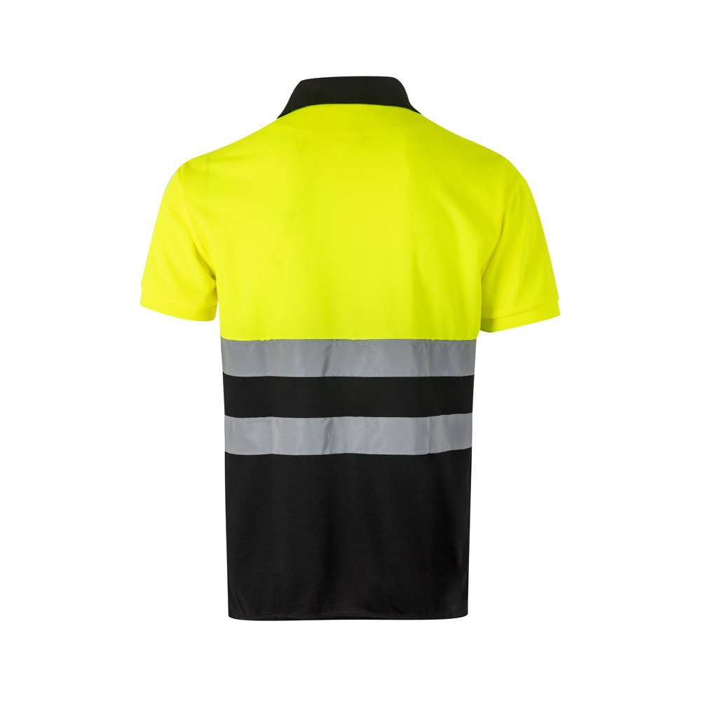 VL CUPID. Polo piqué bicolore (160g/m²) à manches courtes, en polyester (100%)