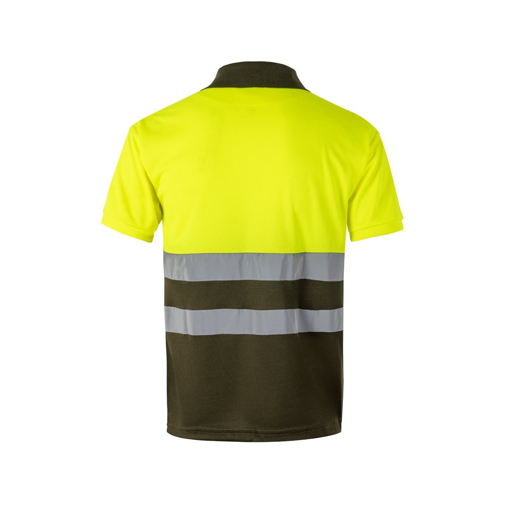 VL CUPID. Polo piqué bicolore (160g/m²) à manches courtes, en polyester (100%)