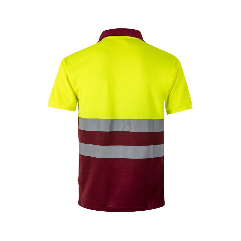 VL CUPID. Polo piqué bicolore (160g/m²) à manches courtes, en polyester (100%)