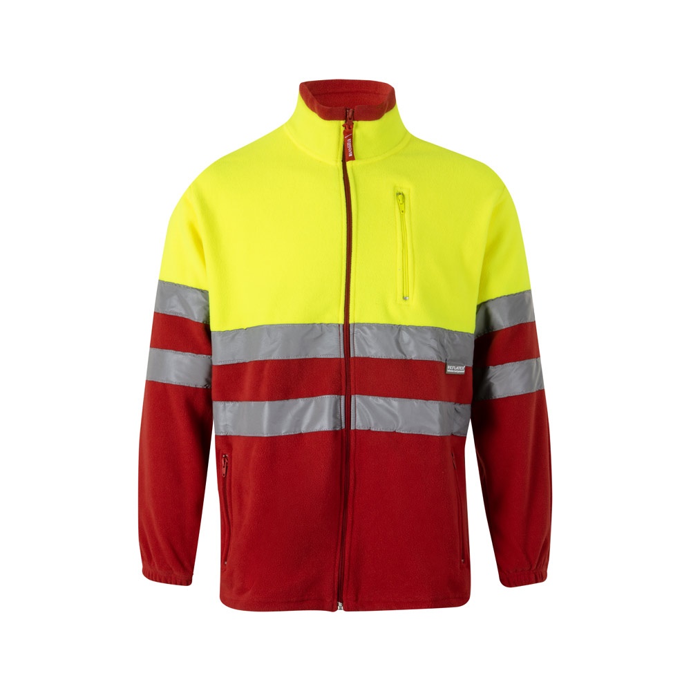 VL EROS. Casaco polar bicolor (280g/m²), em poliéster (100%)