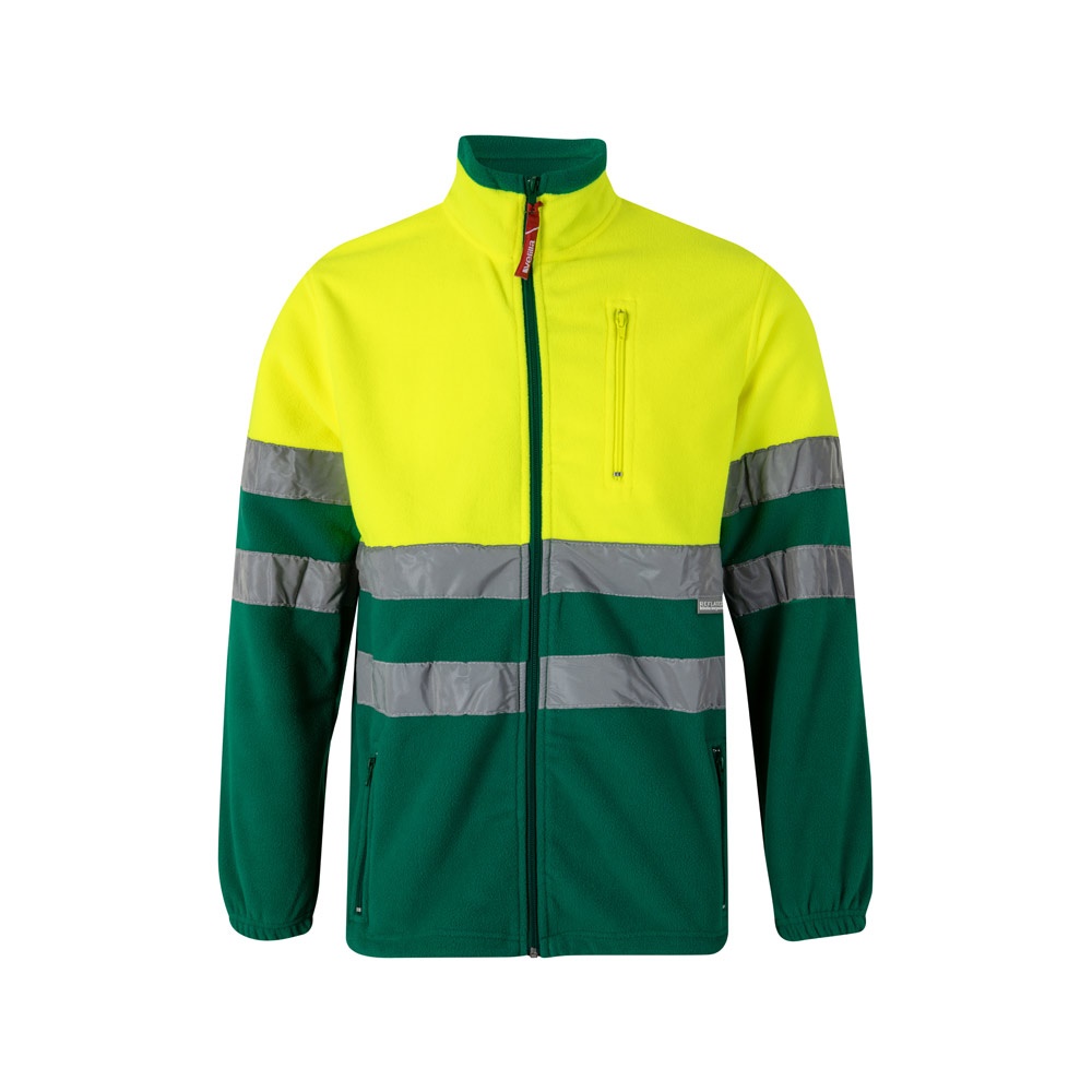 VL EROS. Casaco polar bicolor (280g/m²), em poliéster (100%)
