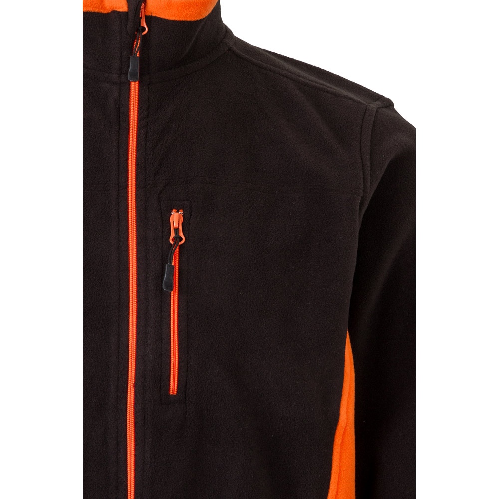 VL GERAS. Veste polaire bicolore (220g/m²) en polyester (100%)