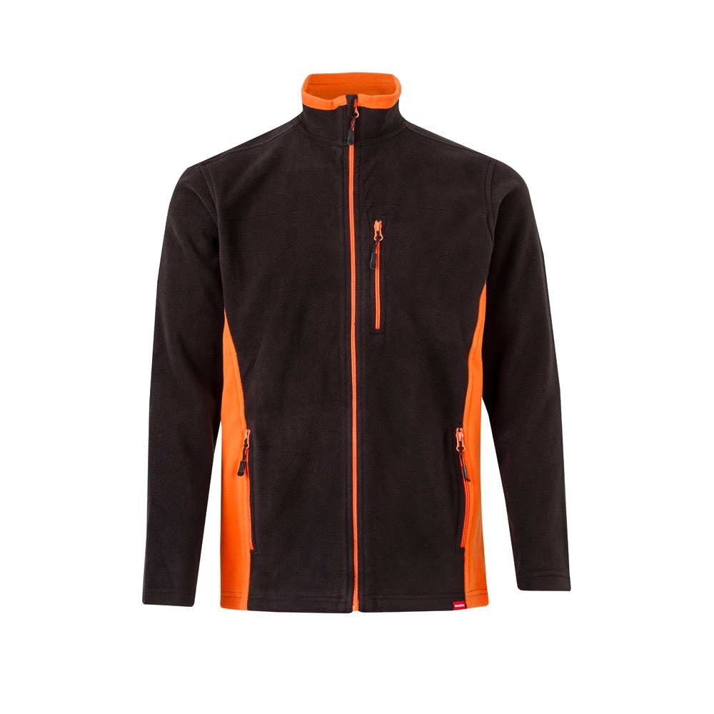 VL GERAS. Casaco polar bicolor (220g/m²) em poliéster (100%)