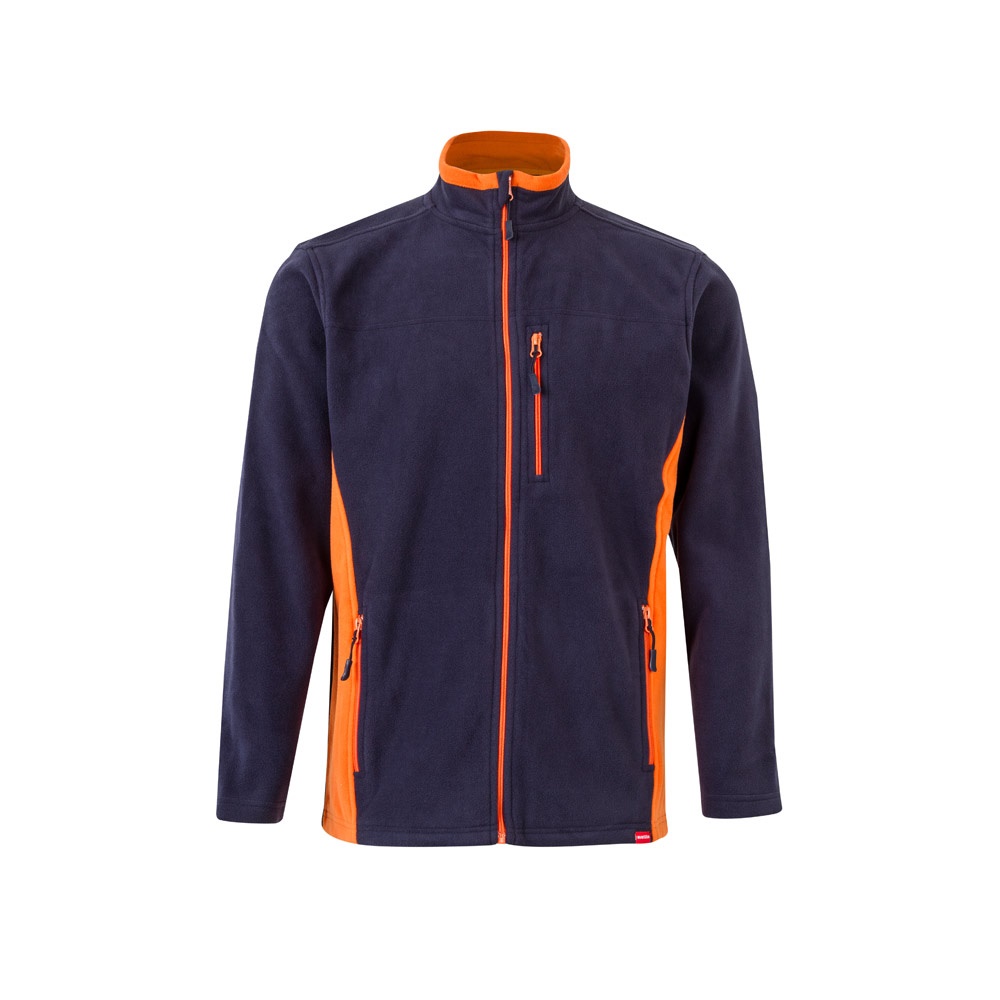 VL GERAS. Casaco polar bicolor (220g/m²) em poliéster (100%)