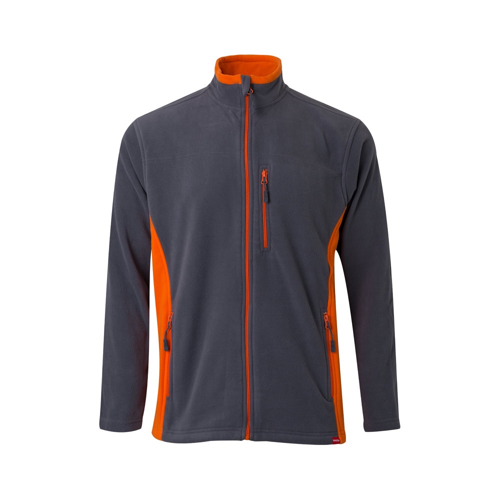 VL GERAS. Casaco polar bicolor (220g/m²) em poliéster (100%)