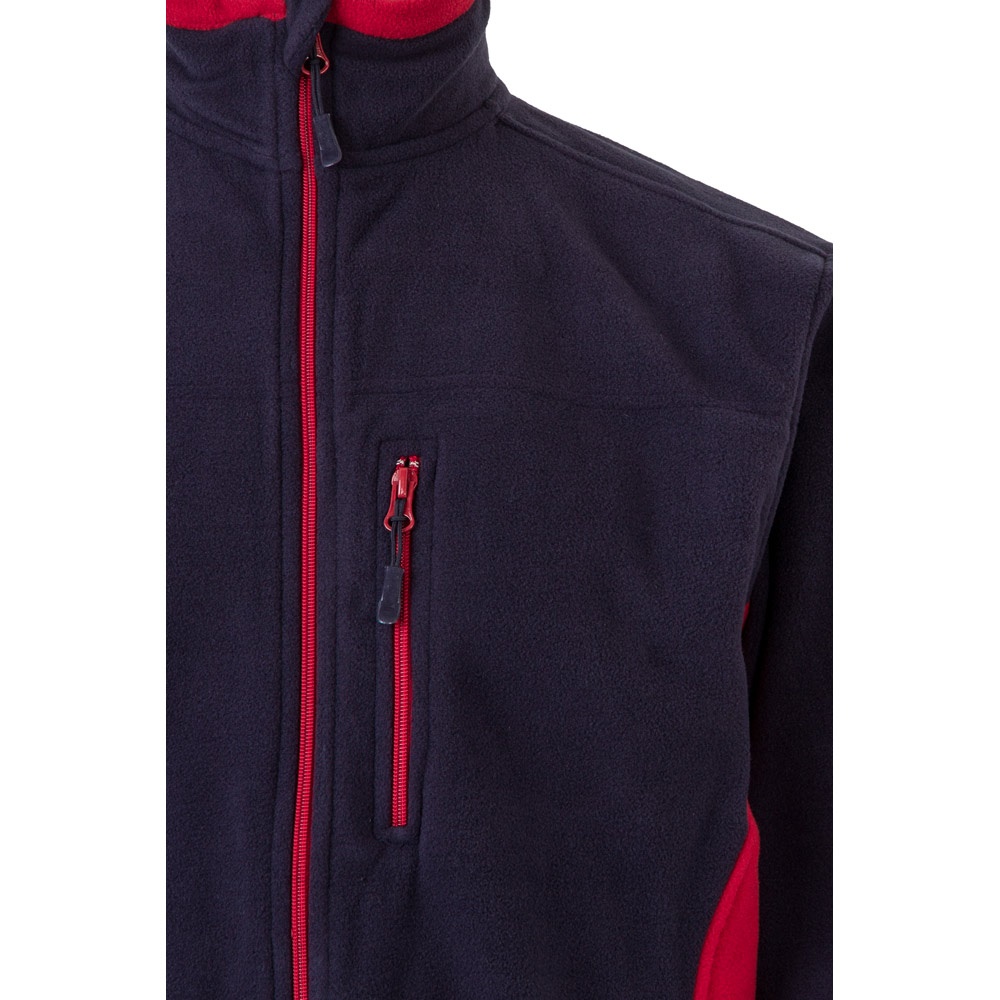 VL GERAS. Veste polaire bicolore (220g/m²) en polyester (100%)