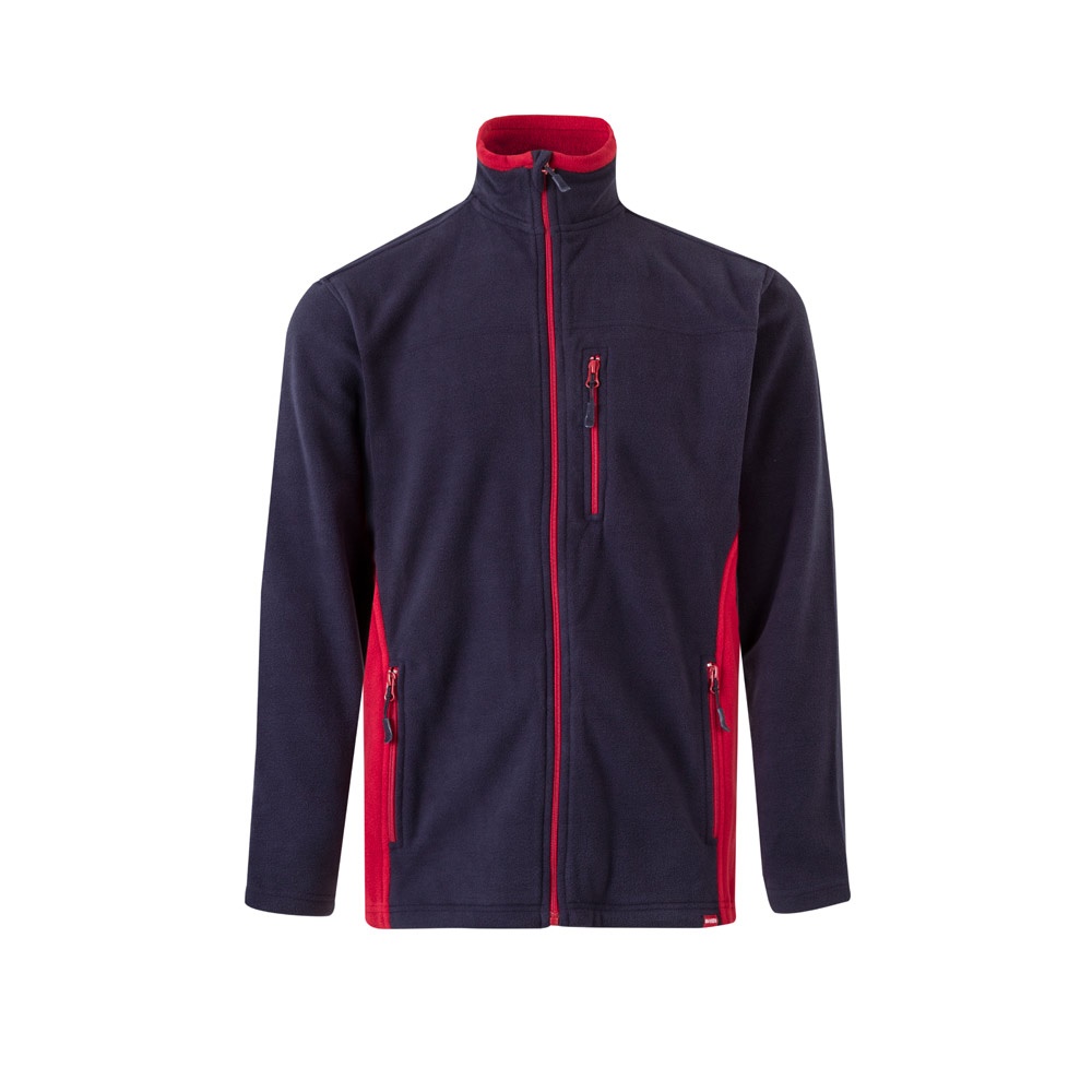 VL GERAS. Casaco polar bicolor (220g/m²) em poliéster (100%)
