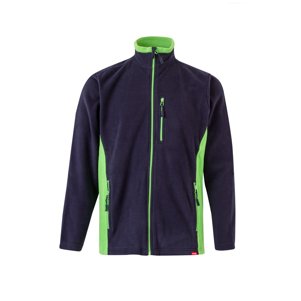 VL GERAS. Casaco polar bicolor (220g/m²) em poliéster (100%)