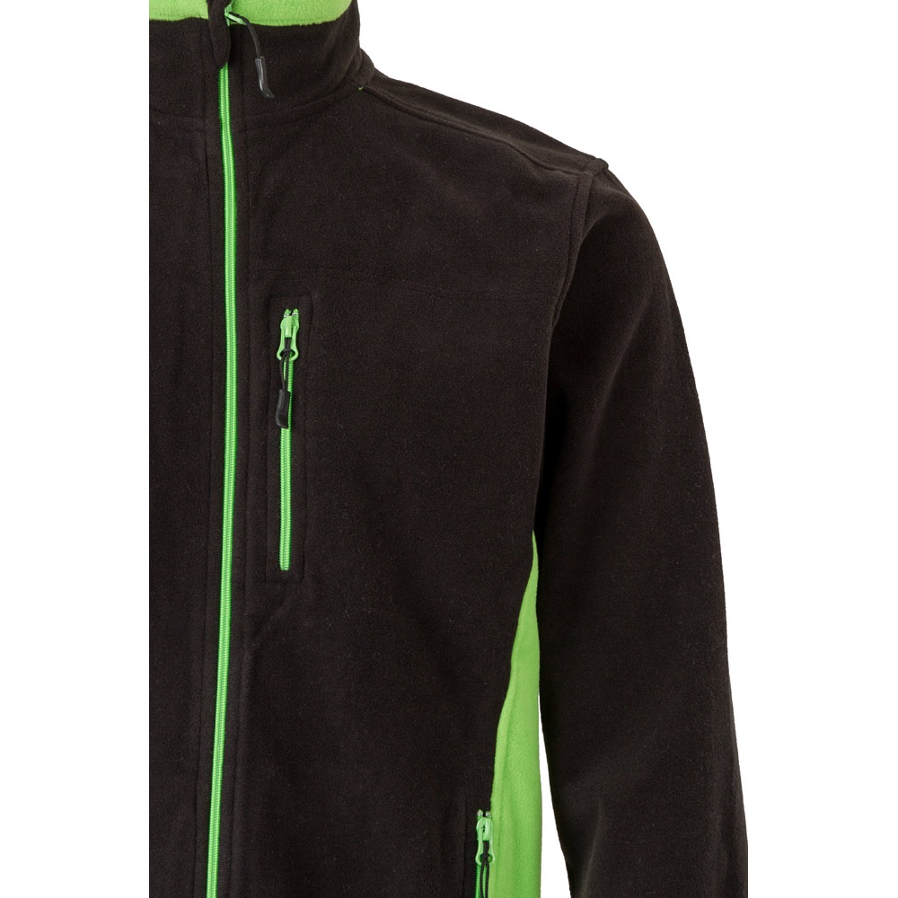 VL GERAS. Veste polaire bicolore (220g/m²) en polyester (100%)