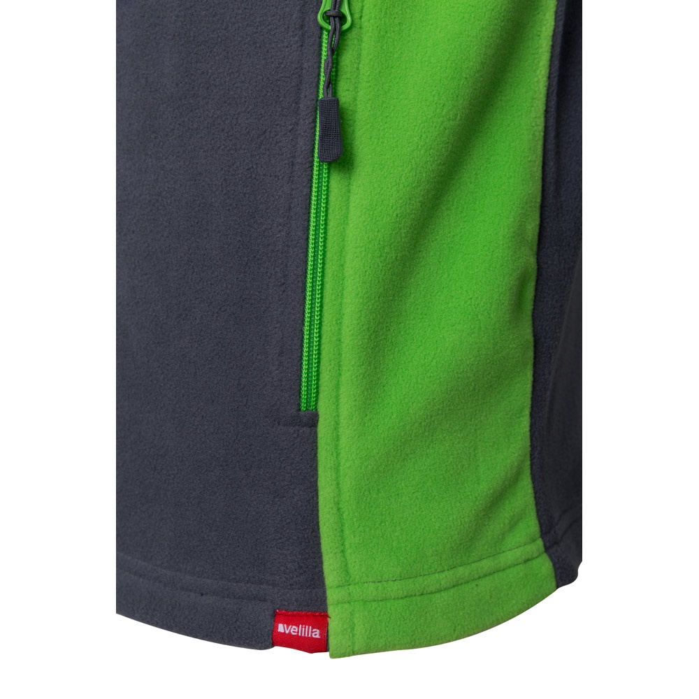 VL GERAS. Veste polaire bicolore (220g/m²) en polyester (100%)