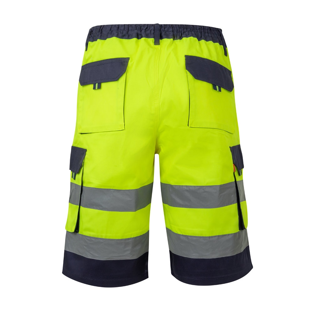VL HADES. Bermuda bicolore multi-poches (210g/m²), en coton (20%) et polyester (80%)