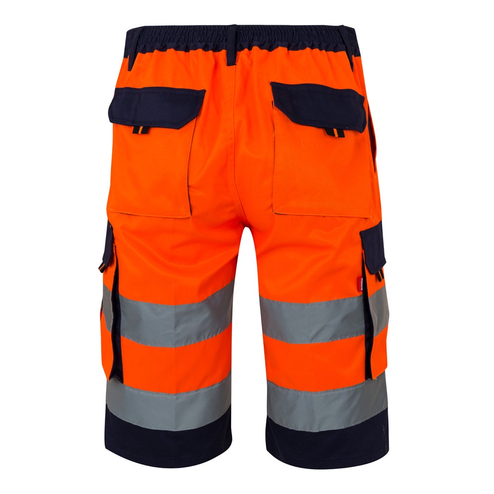 VL HADES. Bermuda bicolore multi-poches (210g/m²), en coton (20%) et polyester (80%)