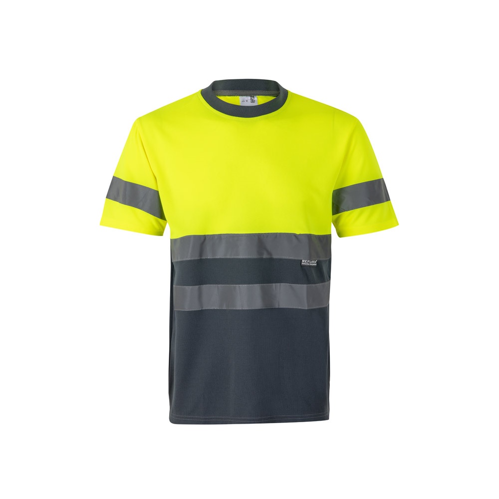 VL BRAHMA LARGE. T-shirt técnica bicolor bird-eye (140g/m²), em poliéster (100%)
