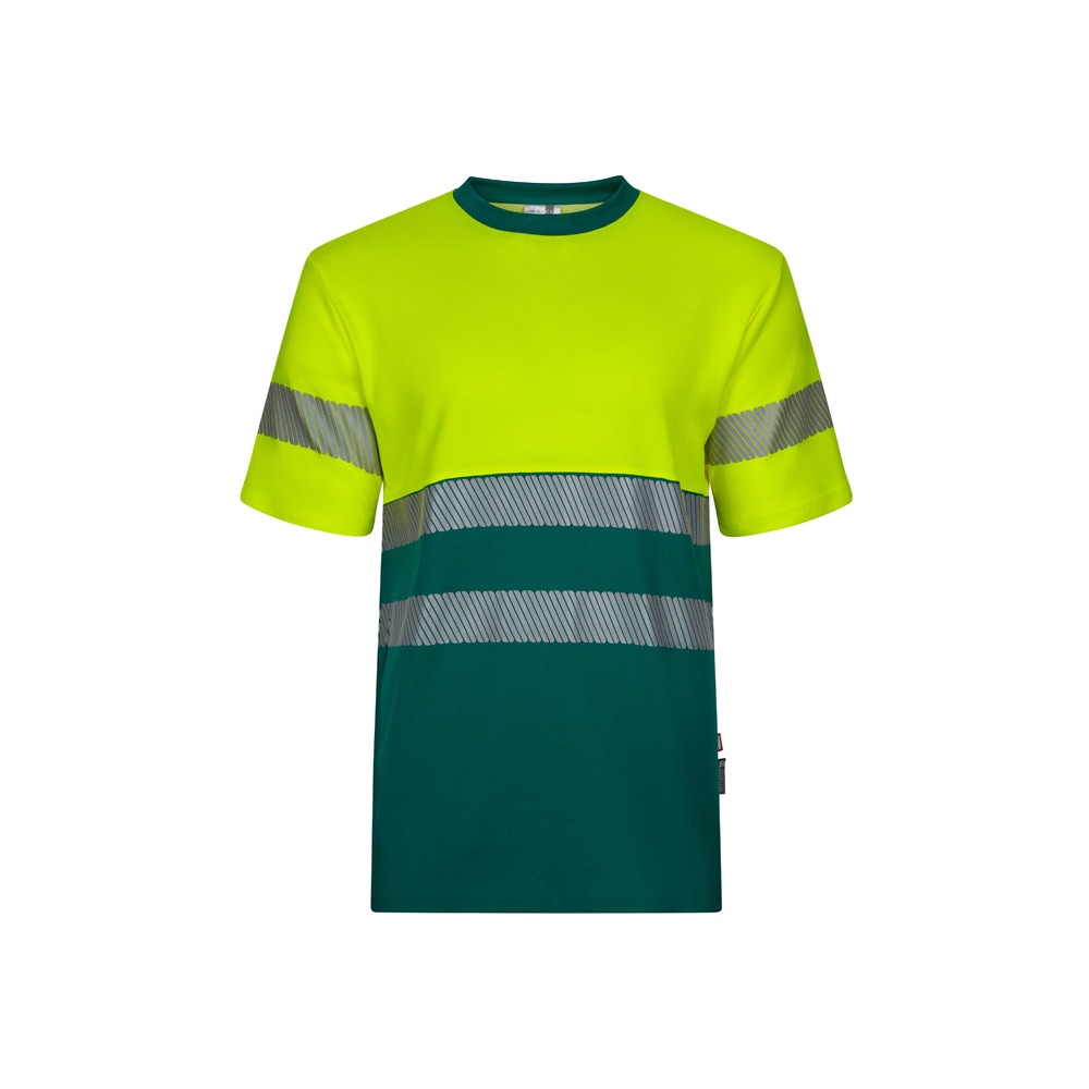 VL BASTET. T-shirt bicolor piqué (150g/m²), em algodão (55%) e poliéster (45%)